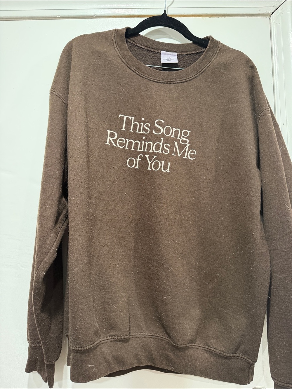 Lonely Ghost Crewneck Sweatshirt - "This Song Reminds Me of You"